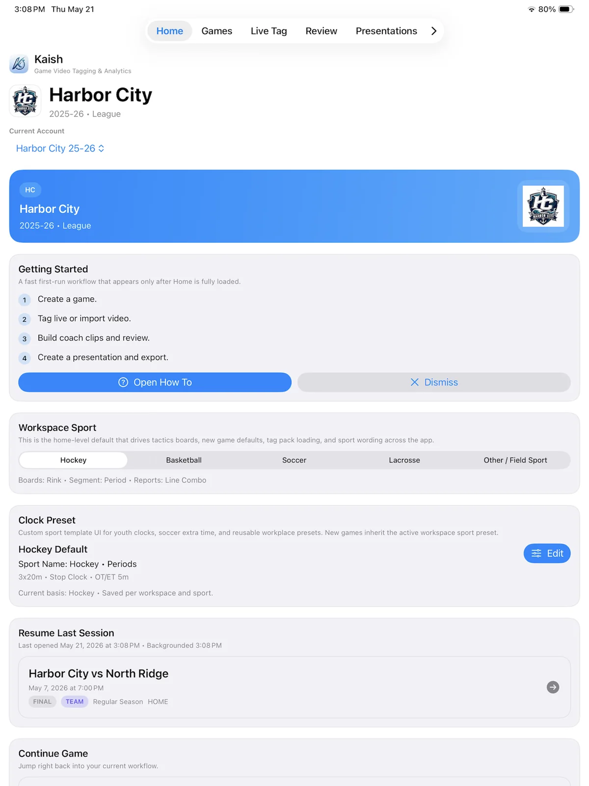 Real Kaish App workflow overview